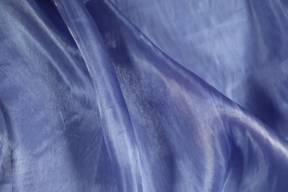 Hellblauer Organza Stoff schimmernd halbtransparent 140cm breit