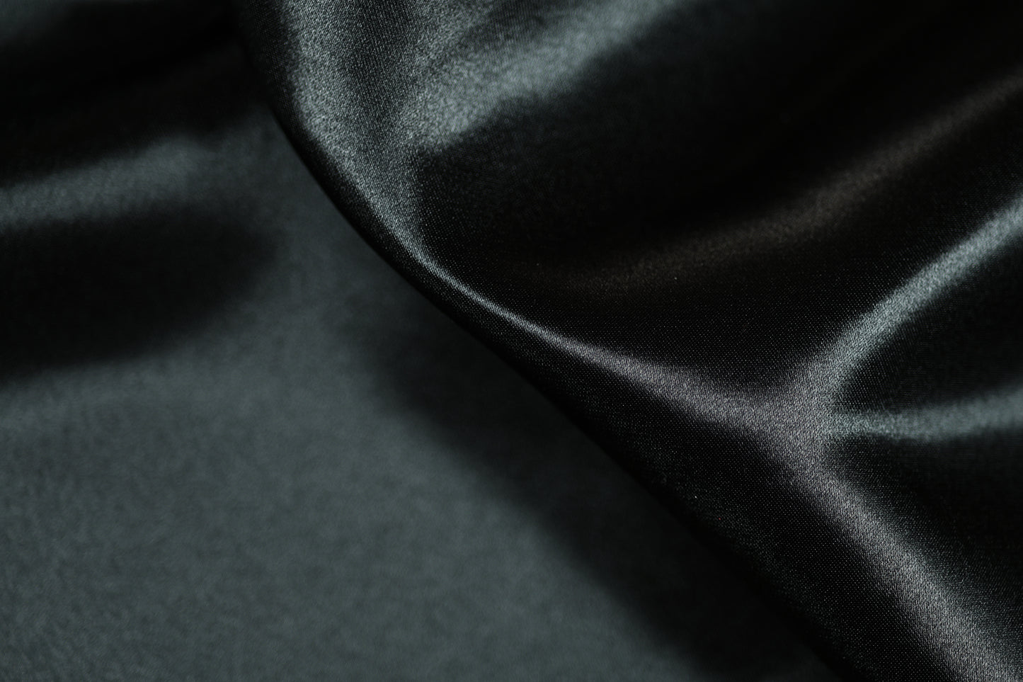 Dekor-Satin Stoff in Schwarz für Deko & Mode